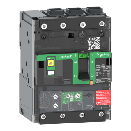 Circuit breaker, ComPacT NSXm 160B-C12B344V160L