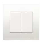 KB32_1_WE - Switch, Vivace, 16AX, 250V, 1 way, 2 gang, white