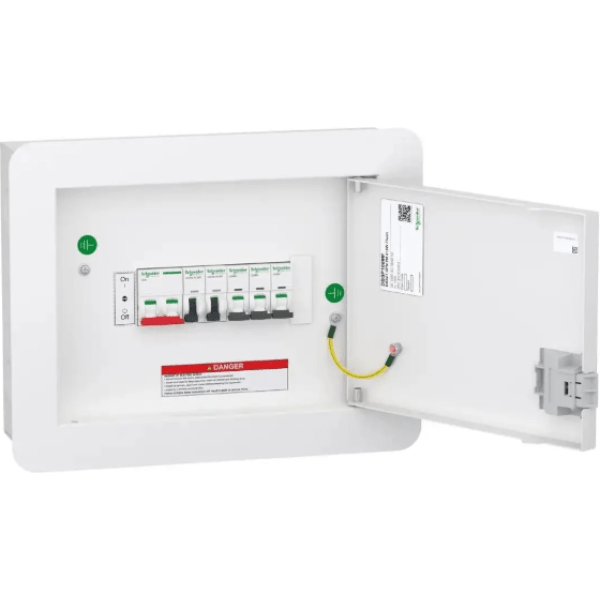 DBSP106MF - Distribution board, DBSeT, 8 module, 100 A, 2+6 ways, flush mount (Board alone)