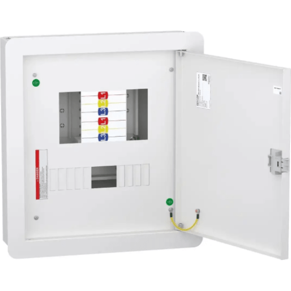 DBV312MF - VTPN Distribution board, DBSeT, 12 module, 125A Modular incomer, IP41, Flush (Board alone)