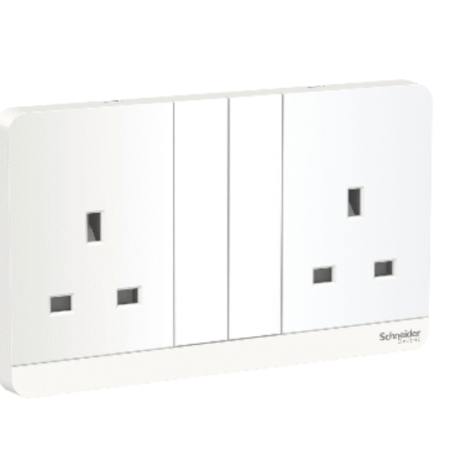 Avataron Switched Socket, Screw Terminal, White