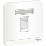 E8331RJS5_WE - AvatarOn, data socket, RJ45, cat5e, shuttered, White