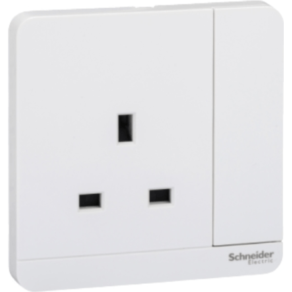 E8315_WE - Switched socket, AvatarOn, complete product, screw terminal, IP20, white