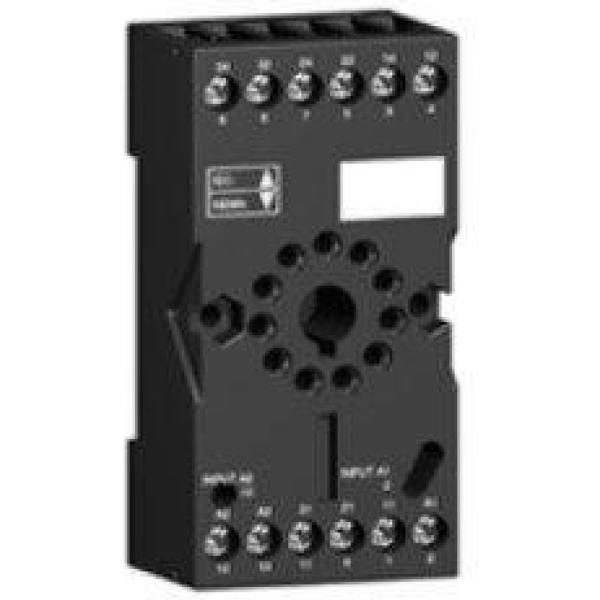 RUZC3M - Socket, mixed contact, 10 A, relay type RUMC3, screw connector, 250 V AC