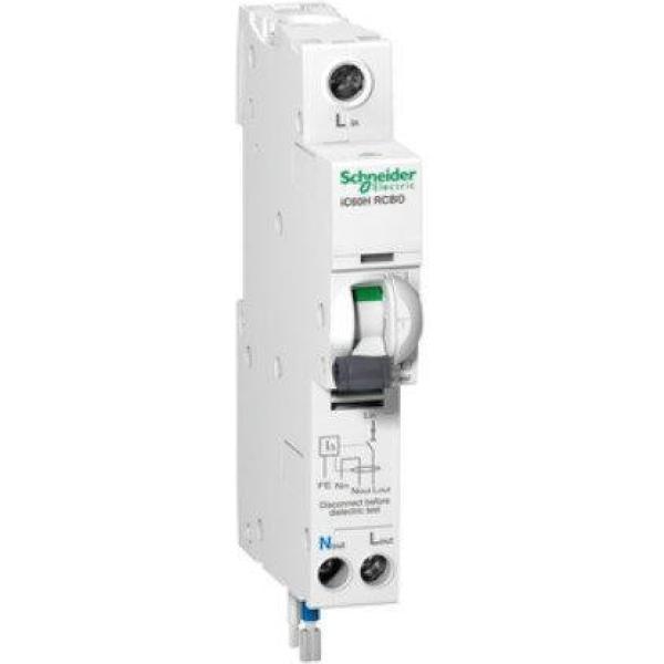 A9D11840 - iC60H - earth leakage circuit breaker - 1P + N - C curve - 40 A - 30 mA - 240 V
