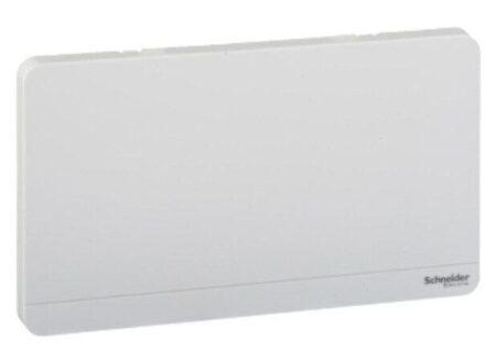 E8330TX_WE - Blank plate, AvatarOn, 2 gangs, White