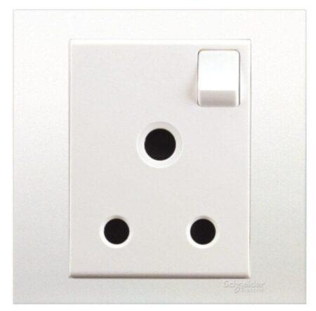 KB15_15 - Switched Socket, Vivace, 15A, 250V, 1 gang, white