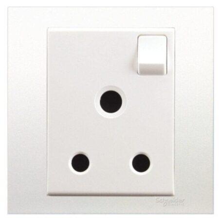 KB15_15 - Switched Socket, Vivace, 15A, 250V, 1 gang, white