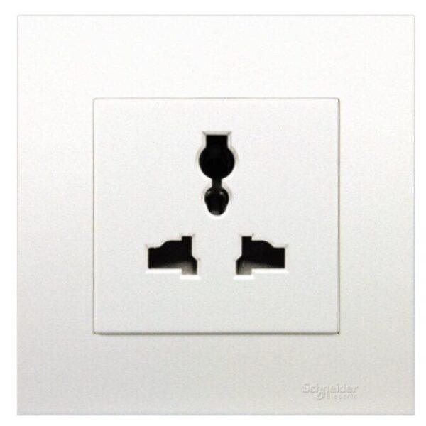 KB413S - Socket, Vivace, universal, 3pin, 13A, 250V, 1 gang, white