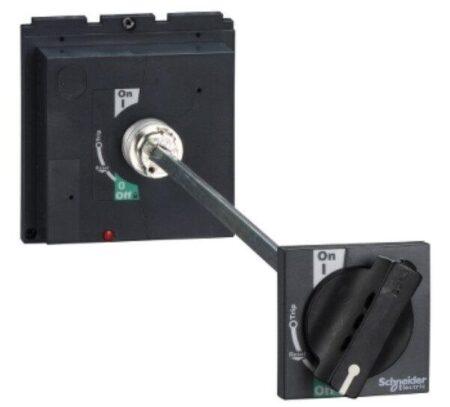 LV432598 - Extended rotary handle, Compact NSX 400/630, PowerPact Multistandard L, EasyPact CVS 400/630, black standard handle, IP55