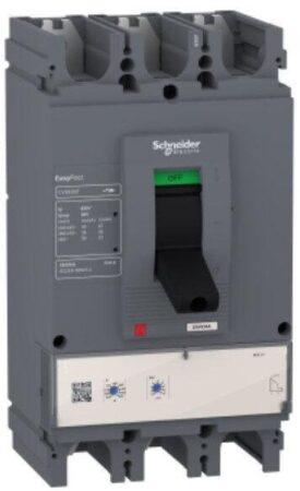LV563505 - circuit breaker, EasyPact CVS630F, 36kA at 415VAC, 630A, ETS 2.3 electronic trip unit, 3P3d