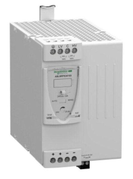 ABL8RPS24100 - Regulated SMPS, 1 or 2-phase, 100..500 V, 24 V, 10 A. The new generation universal power supplies for industrial use.