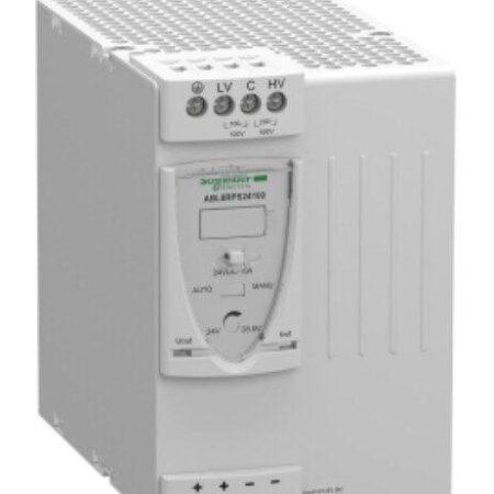 ABL8RPS24100 - Regulated SMPS, 1 or 2-phase, 100..500 V, 24 V, 10 A. The new generation universal power supplies for industrial use.