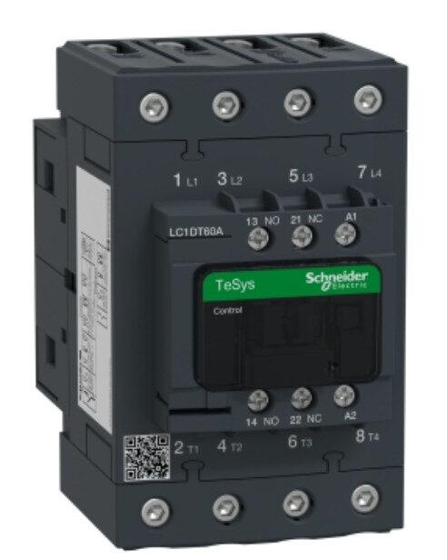 LC1DT60AM7 - Contactor, TeSys Deca, 4P(4 NO), AC-1, 0 to 440V, 60A, 220VAC 50/60Hz coil