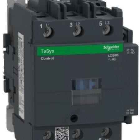 LC1D95M7 contactor, TeSys Deca, 3P(3NO), AC-3/AC-3e, 440V, 95A, 220V AC 50/60Hz coil, screw clamp terminals