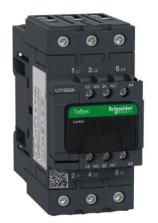 LC1D65AP7 - Contactor, TeSys Deca, 3P(3 NO), AC-3/AC-3e, <=400V, 65A, 230V AC 50/60Hz coil, screw clamp terminals