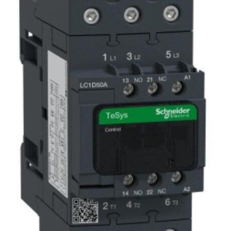 LC1D50AP7 - TeSys D contactor, 3P(3 NO), AC-3, <= 440 V 50 A, 230 VAC 50/60 Hz coil