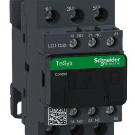 LC1D32P7 - Contactor, TeSys Deca, 3P(3NO), AC-3/AC-3e, <=440V, 32A, 230V AC 50/60Hz coil, screw clamp terminals