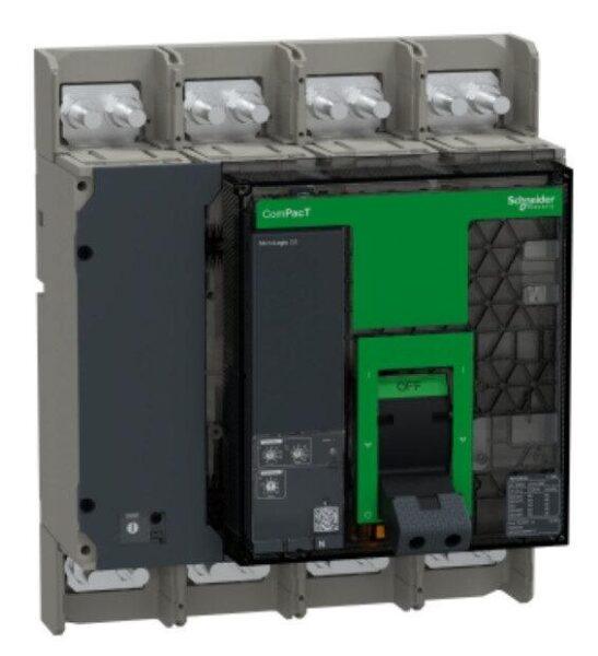 C125N420FM - Circuit breaker, ComPacT NS1250N, 50kA at 415VAC, 4P, fixed, manually operated, MicroLogic 2.0 control unit, 1250A