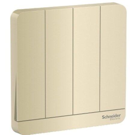 E8334L2_WD - AvatarOn, 4 switches, 16AX, 250V, 2 way, Wood