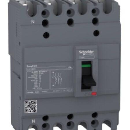 EZC100N4032 - circuit breaker Easypact EZC100N - TMD - 32 A - 4 poles 3d