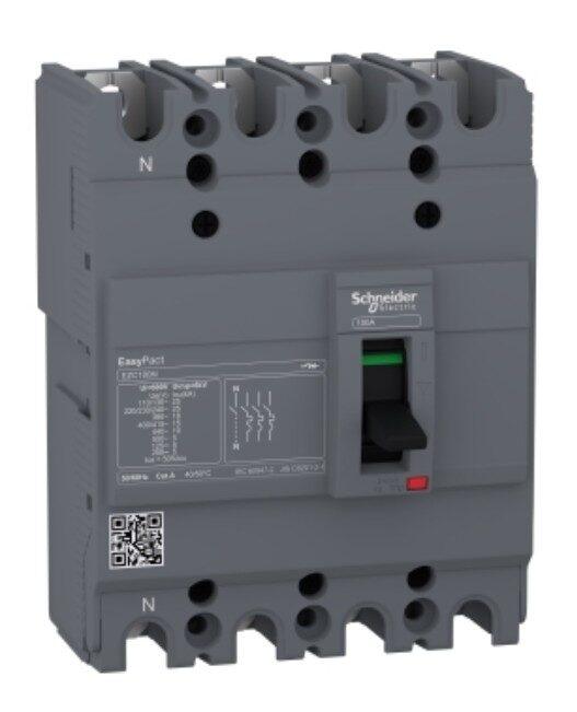 EZC250F3125 - circuit breaker,EasyPact EZC250F ,TMD, 125A ,3 poles 3d