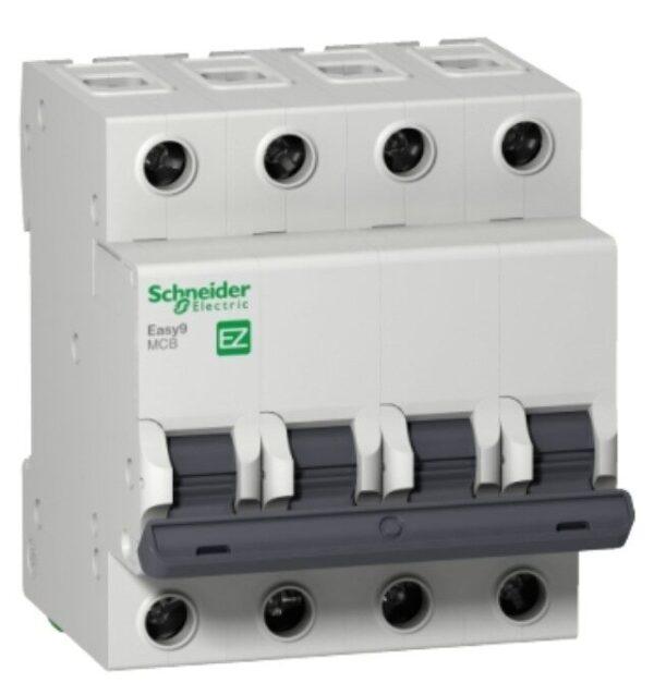 EZ9F56416 - Easy9 miniature circuit breaker- 4P - 16 A - C curve - 6000 A - 400 V