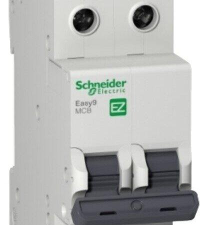 EZ9F56206 - Easy9 miniature circuit breaker- 2P - 6 A - C curve - 6000 A - 230 V