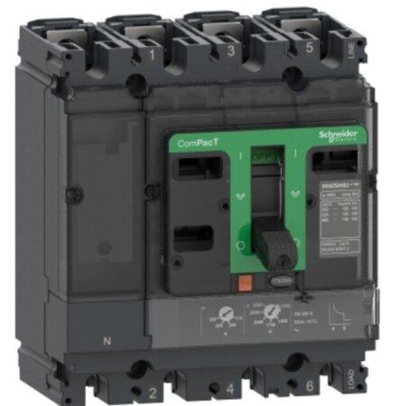 C10F6TM100 - Circuit breaker, ComPacT NSX100F, 36kA/415VAC, 4 poles 3D (neutral not protected), TMD trip unit 100A