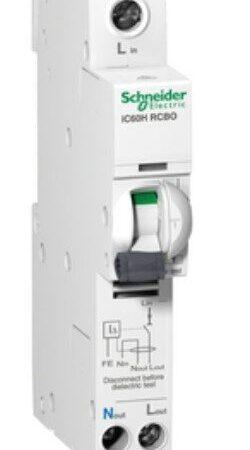 A9D11820 - Residual current breaker with overcurrent protection (RCBO), Acti9, iC60H RCBO, 1P + Ns, 20A, 30mA, A type, 10000A