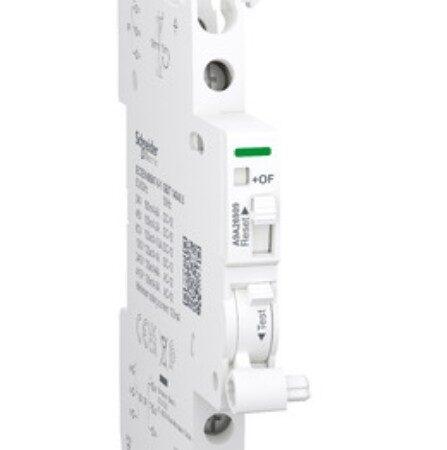 A9A26909 - Auxiliary contact, Acti9 A9A, iOF/SD+OF, 2 C/O, 100mA to 6A, 24VAC to 415VAC, 24VDC to 130VDC, top and bottom connection