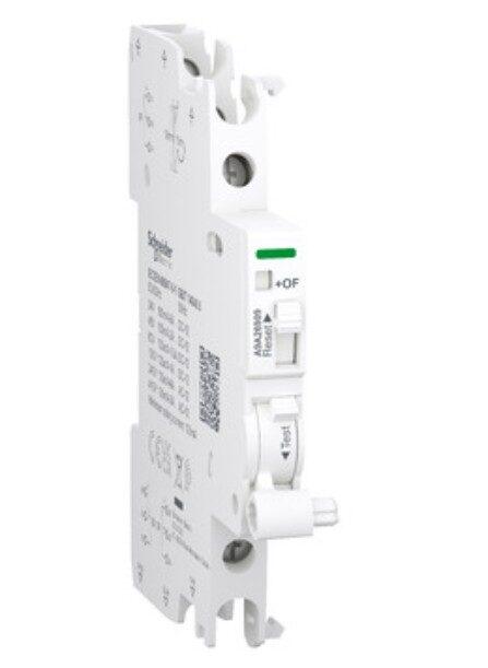 A9A26909 - Auxiliary contact, Acti9 A9A, iOF/SD+OF, 2 C/O, 100mA to 6A, 24VAC to 415VAC, 24VDC to 130VDC, top and bottom connection