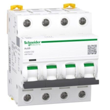 A9F79432 - iC60N - miniature circuit breaker - 4P - 32A - C curve