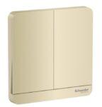 E8332L2LED_WG - AvatarOn, 2 switches, 16AX, 250V, 2 way, LED, Wine Gold