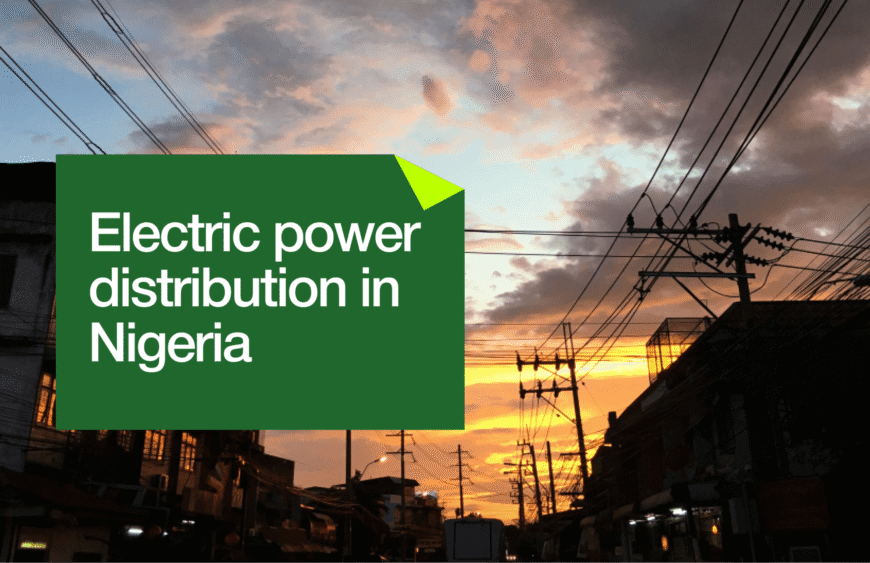 Electric power distribution in Nigeria